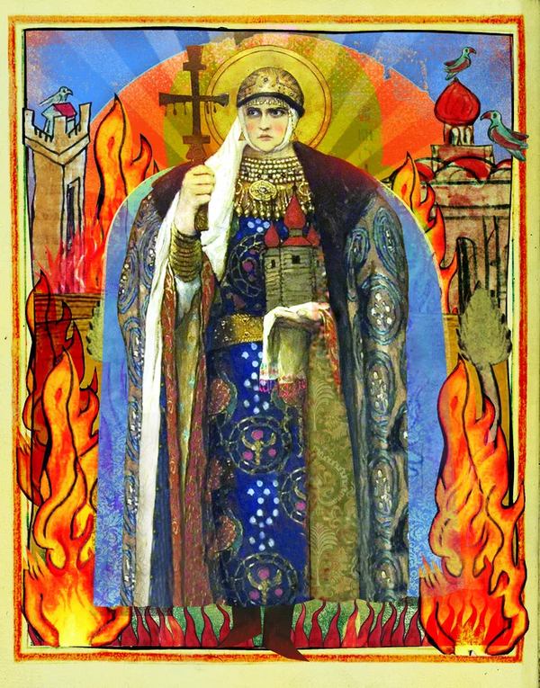 Княгиня Ольга / Колаж Олени Сметани