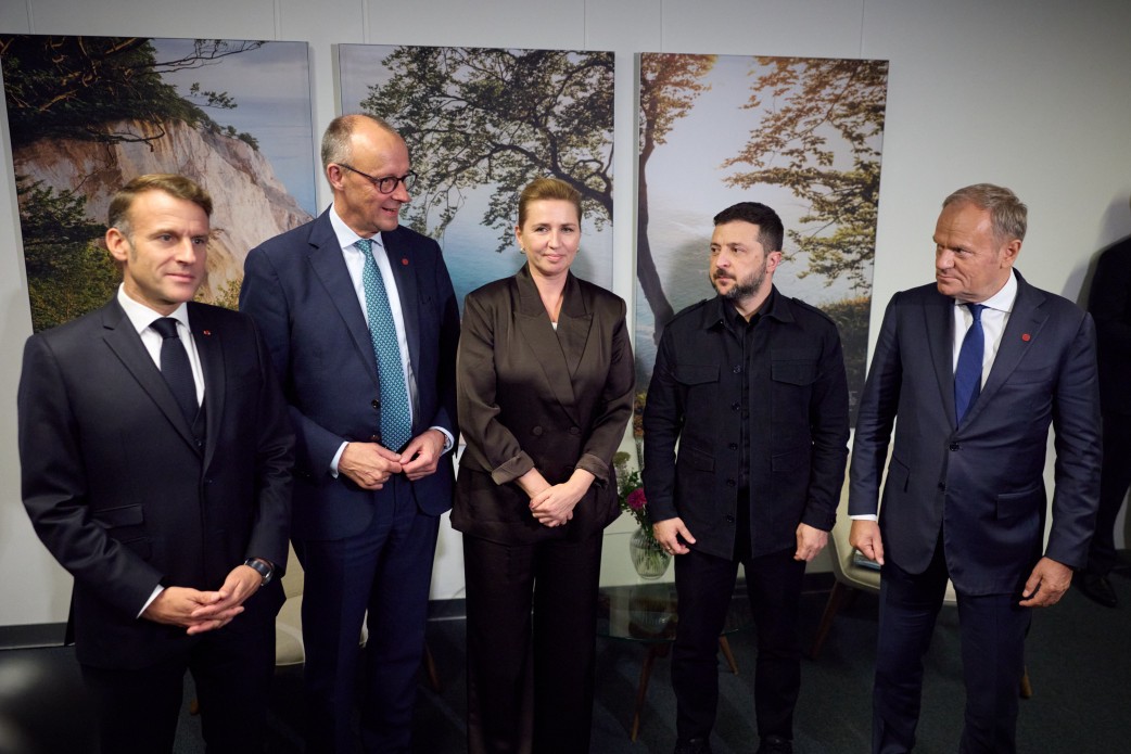 У Копенгагені відбулася зустріч лідерів України, Данії, Франції, Німеччини та Польщі (2 жовтня 2025 року) // Фото: ОПУ