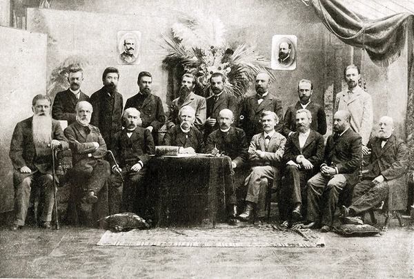 Редакція та працівники журналу "Киевская старина", 1898 рік / Фото: wikipedia.org