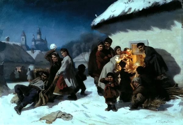 Костянтин Трутовский "Колядки в Малоросіїї" / Фото: wikipedia.org